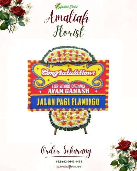 Sewa Papan Bunga Muting